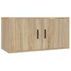 Set De Muebles Para Tv 3 Piezas Madera Contrachapada Roble Sonoma