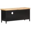 Mueble Para Tv De Madera Maciza De Mango Rugosa 90x30x41 Cm