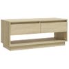 Mueble Para Tv Madera Contrachapada Roble Sonoma 102x41x44 Cm