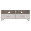 Mueble De Tv Hamar Madera Maciza De Pino Blanco 106x40x40 Cm