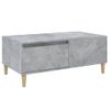 Mesa De Centro Madera Contrachapada Gris Hormigón 90x50x36,5 Cm