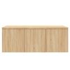 Mueble De Tv Madera Contrachapada Color Roble 80x34x30 Cm