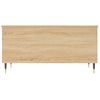 Mesa De Centro Madera Contrachapada Roble Sonoma 90x44,5x45 Cm