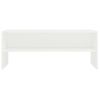 Mueble Para Tv Madera Contrachapada Blanco 100x40x40 Cm