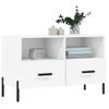 Mueble Para Tv Madera Contrachapada Blanco 80x36x50 Cm