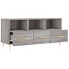 Mueble De Tv Madera De Ingeniería Gris Sonoma 102x36x50 Cm