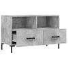 Mueble Para Tv Madera Contrachapada Gris Hormigón 80x36x50 Cm