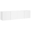 Muebles Para Tv De Pared 2 Unidades Blanco 80x30x41 Cm