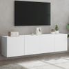 Muebles Para Tv De Pared 2 Unidades Blanco 80x30x41 Cm