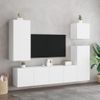 Muebles Para Tv De Pared 2 Unidades Blanco 80x30x41 Cm