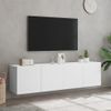 Muebles Para Tv De Pared 2 Unidades Blanco 80x30x41 Cm