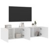 Muebles Para Tv De Pared 2 Unidades Blanco 80x30x41 Cm