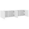 Muebles Para Tv De Pared 2 Unidades Blanco 80x30x41 Cm