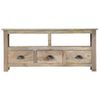 Mueble De Tv De Madera Maciza De Mango 110x30x50 Cm