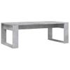 Mesa De Centro Madera De Ingeniería Gris Hormigón 102x50x35 Cm