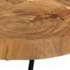 Mesa De Centro 6 Troncos Madera Maciza Acacia 36 Cm