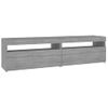 Mueble De Tv Con Luces Led 2 Unidades Gris Sonoma 75x35x40 Cm