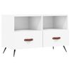 Mueble Para Tv Madera Contrachapada Blanco 80x36x50 Cm