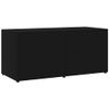 Mueble Para Tv Madera Contrachapada Negro 80x34x36 Cm