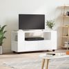 Mueble Para Tv Madera De Ingeniería Blanco 102x34,5x43 Cm