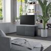 Mueble Para Tv Madera Contrachapada Gris 80x34x36 Cm