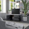 Mueble Para Tv Madera Contrachapada Gris 80x34x36 Cm