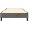 Estructura De Cama Box Spring Terciopelo Gris Oscuro 90x190 Cm