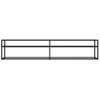 Mueble Para Tv Vidrio Templado Negro 200x40x40,5 Cm