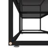 Mueble Para Tv Vidrio Templado Negro 200x40x40,5 Cm