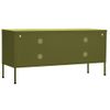 Mueble De Tv Verde Oliva 105x35x50 Cm Acero