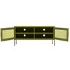 Mueble De Tv Verde Oliva 105x35x50 Cm Acero