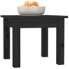 Mesa De Centro De Madera Maciza De Pino Negro 35x35x30 Cm