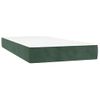 Cama Box Spring Colchón Y Led Terciopelo Verde Oscuro 120x190cm