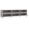 Mueble Para Tv Madera Contrachapada Gris Sonoma 150x30x44,5 Cm