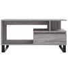 Mesa De Centro Madera Contrachapada Gris Sonoma 90x49x45 Cm