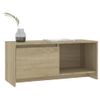 Mueble Para Tv Madera Contrachapada Roble Sonoma 90x35x40 Cm