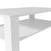 Mesa De Centro De Madera Aglomerada 100x59x42 Cm Blanca