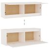 Muebles Para Tv 6 Piezas Madera Maciza De Pino Blanco