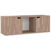 Mueble Para Televisión Aglomerado Sonoma Gris 88,5x27x5x30,5 Cm