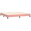 Estructura De Cama Box Spring Terciopelo Rosa 200x200 Cm