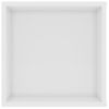 Mueble De Pared Para Tv Contrachapada Blanco Brillo 102x35x35cm