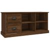 Mueble De Tv Madera Contrachapada Marrón Roble 102x35,5x47,5 Cm