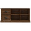 Mueble De Tv Madera Contrachapada Marrón Roble 102x35,5x47,5 Cm