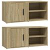 Mueble Tv 2 Unidades Madera Contrachapada Roble Sonoma 80x31,5x36 Cm