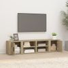 Mueble Tv 2 Unidades Madera Contrachapada Roble Sonoma 80x31,5x36 Cm