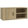 Mueble Tv 2 Unidades Madera Contrachapada Roble Sonoma 80x31,5x36 Cm