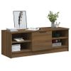 Mueble De Tv Madera Contrachapada Roble Marrón 102x35,5x36,5 Cm