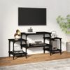 Mueble Para Tv Madera Contrachapada Negro 117x35x52 Cm