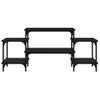 Mueble Para Tv Madera Contrachapada Negro 117x35x52 Cm