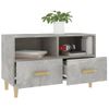 Mueble Para Tv Madera Contrachapada Gris Hormigón 80x36x50 Cm